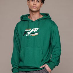 The Roadster Lifestyle Co. Brand-Logo Print Oversize Hooded Sweatshirt-picture-23