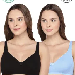 Inner Sense Black & Blue Full Coverage Bra - Pack of 2-picture-12