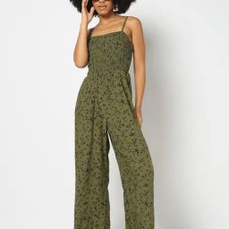 GAP Green Relaxed Fit Floral Jumpsuit-image-38