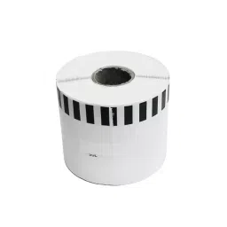 HQMS Compatible for DK-22205 Continuous Paper Label Roll - Black On White Without Stand (Pack of 1) image 2