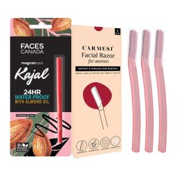 Carmesi Facial Razor + Faces Canada Magneteyes Kajal Combo-picture-22