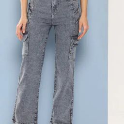 Aarika Girls Grey Solid Jeans-image-61