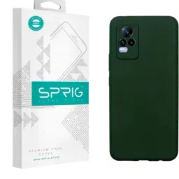 Sprig Liquid Silicone Back Cover for VIVO Y73 (Green)-image-69