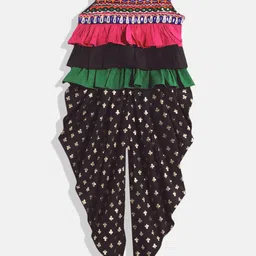 Twisha Girls Embellished Top With Dhoti Pants-image-87