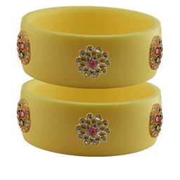 Vidhya Kangan Women Beige Bangle-image-4