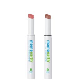 Mamaearth Set Of 2 Moisture Matte Longstay Lipstick- Espresso Brown 09 & Bubblegum Nude 05-28