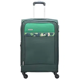 Aristocrat Commander Forest Green Solid Soft Medium Trolley Bag - 31 cm image 1