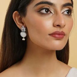 Teejh Whispering White Silver Earrings-17
