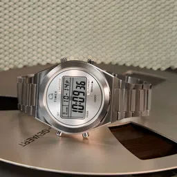 Timex Men Dial & Stainless Steel Bracelet Style Straps Digital Automatic Solar Powered Watch TW2Y09800UJ-13