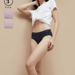 Ginger by Lifestyle Purple Cotton Printed Panty-image-9