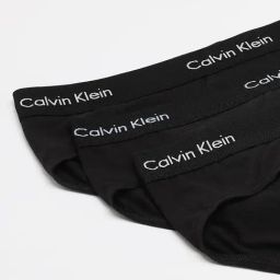 CALVIN KLEIN Black Faded Denim Low Rise Brief - Pack Of 3-image-64