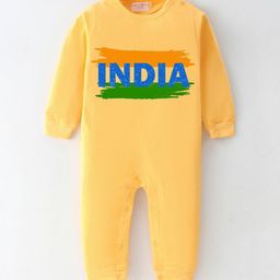 BLUSHES Infants Independence Day Theme Printed Pure Cotton Round Neck Romper-image-53