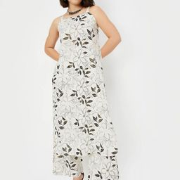 max maxFloral Printed Shoulder Straps Sleeveless Straight Kurta with Palazzo-picture-22