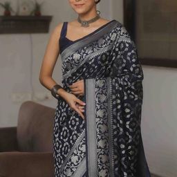 all about you Woven Design Pure Silk Banarasi Saree-image-23