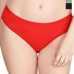 Liigne Pack Of 3 Cotton Mid Rise Basic Briefs VCPC1793-XS-image-93