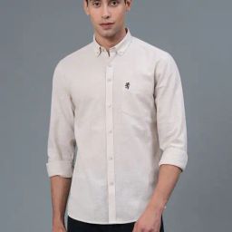 Red Tape Beige Regular Fit Shirt-image-26