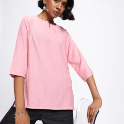 Anouk Rustic Striped Straight Kurti-image-68