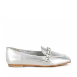 Rag & Co Women's Silver Casual Loafers-image-31