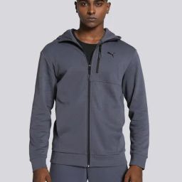 Puma Open Road Grey Cotton Regular Fit Sports Jacket-image-43