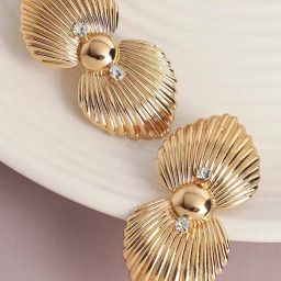 Sohi Gold Plated Designer Party Drop Earrings-10