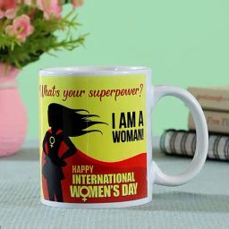 FNP Multicolor Ceramic Super Power Women's Day Mug (325ml)-image-50