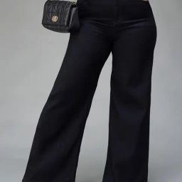 Miss Chase A+ Black Flare Fit Jeans-image-88