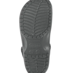 Crocs Unisex Classic Slate Grey Back Strap Clogs image 4