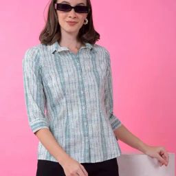 Crimsoune Club Green Slim Fit Self Design casual shirts-image-95