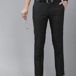 Arrow Men Checked Tailored Fit Formal Trousers-image-17