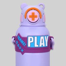 Little Surprise Box Trendy Purple Stainless Steel Water Bottle (550 ml)-image-35