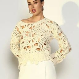 SHOWOFFFF Beige Regular Fit Top-image-13