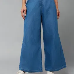 Miss Chase Blue Relaxed Fit High Rise Jeans-picture-11