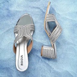 Rocia by Regal Women's Silver Casual Sandals-image-92