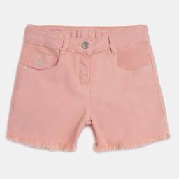 Tales & Stories Kids Peach Regular Fit Shorts-image-8