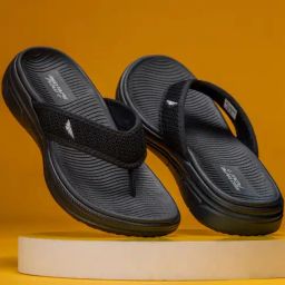 Red Tape Men's BREEZE SERIES Black Flip Flops-picture-17