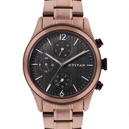 Titan Men Classique Bracelet Style Analogue Watch 1805KM08-Black-image-98