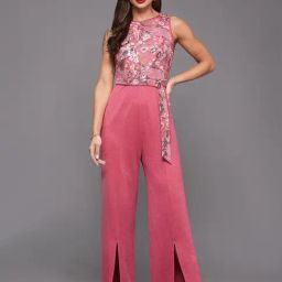Miss Chase Pink Embellished Jumpsuit-image-54