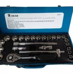 Akar Hex 24 pcs. Socket Set (1/2") Sqe. Drive 11mm To 32mm-19