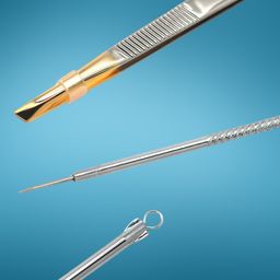 basicare Set Of 2 Pimple & Blackhead Remover Tool & Slant Tweezers image 4