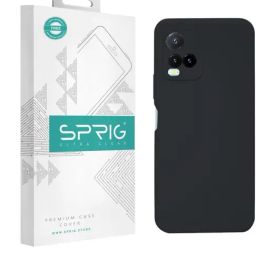 Sprig Back Cover for VIVO Y21S (Black)-image-0
