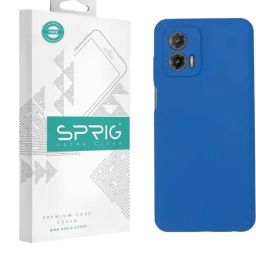 Sprig Liquid Silicone Back Cover for Motorola G73 5G (Blue)-image-56