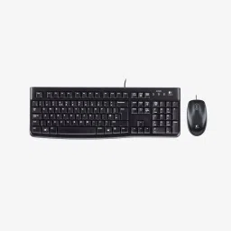 Logitech MK120 Wired Keyboard & Mouse (Black) image 1