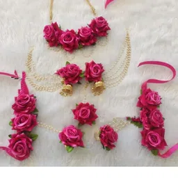 craftsai exports Women Pink Jewellery Set-26