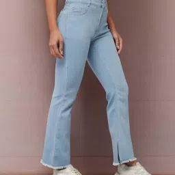 Dolce Crudo Blue Flare Fit Jeans-picture-44