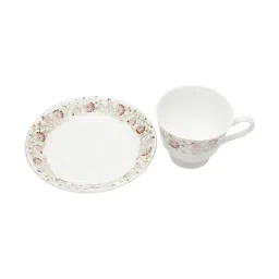 Clay Craft Multicolor Fine Ceramic Cup & Saucer Set of 12- 210 ml image 4