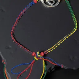 Sahiba Gems Thread Silver Rakhi-picture-21