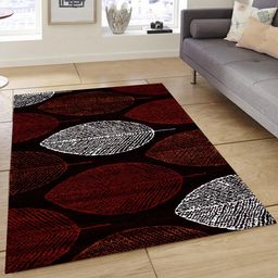 PRESTO Brown & Maroon Printed Anti-Skid Carpet-5