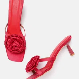 ZORI WORLD Embellished Velvet Party Slim Heeled Sandals-27