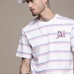 WROGN Striped Pure Cotton T-shirt-image-19