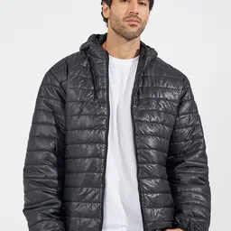 Styli Men Hooded Solid Casual Puffer Jacket-picture-26